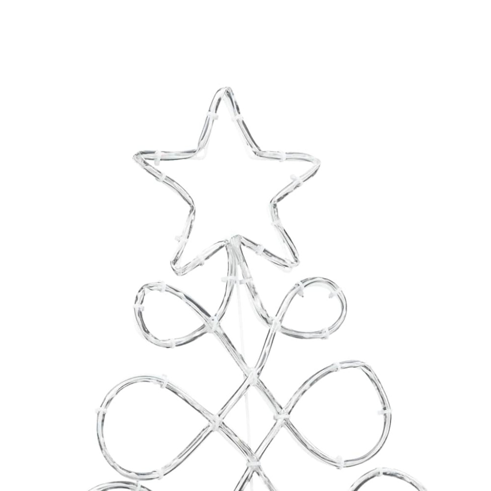 Produktbild för Julgran formad ljus Flerfärgsdesign 78 x 58 cm PVC