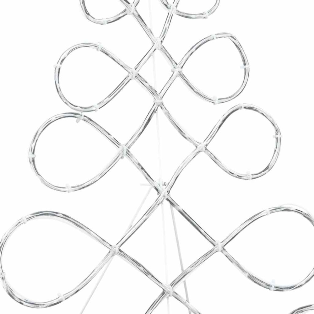 Produktbild för Julgran formad ljus Flerfärgsdesign 78 x 58 cm PVC