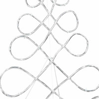 Produktbild för Julgran formad ljus Flerfärgsdesign 78 x 58 cm PVC