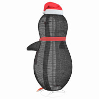 Produktbild för Snö Pingvin Figur med 600 LED-lampor Varmvit 78 x 178 cm tyg