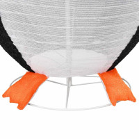 Produktbild för Snö Pingvin Figur med 600 LED-lampor Varmvit 78 x 178 cm tyg