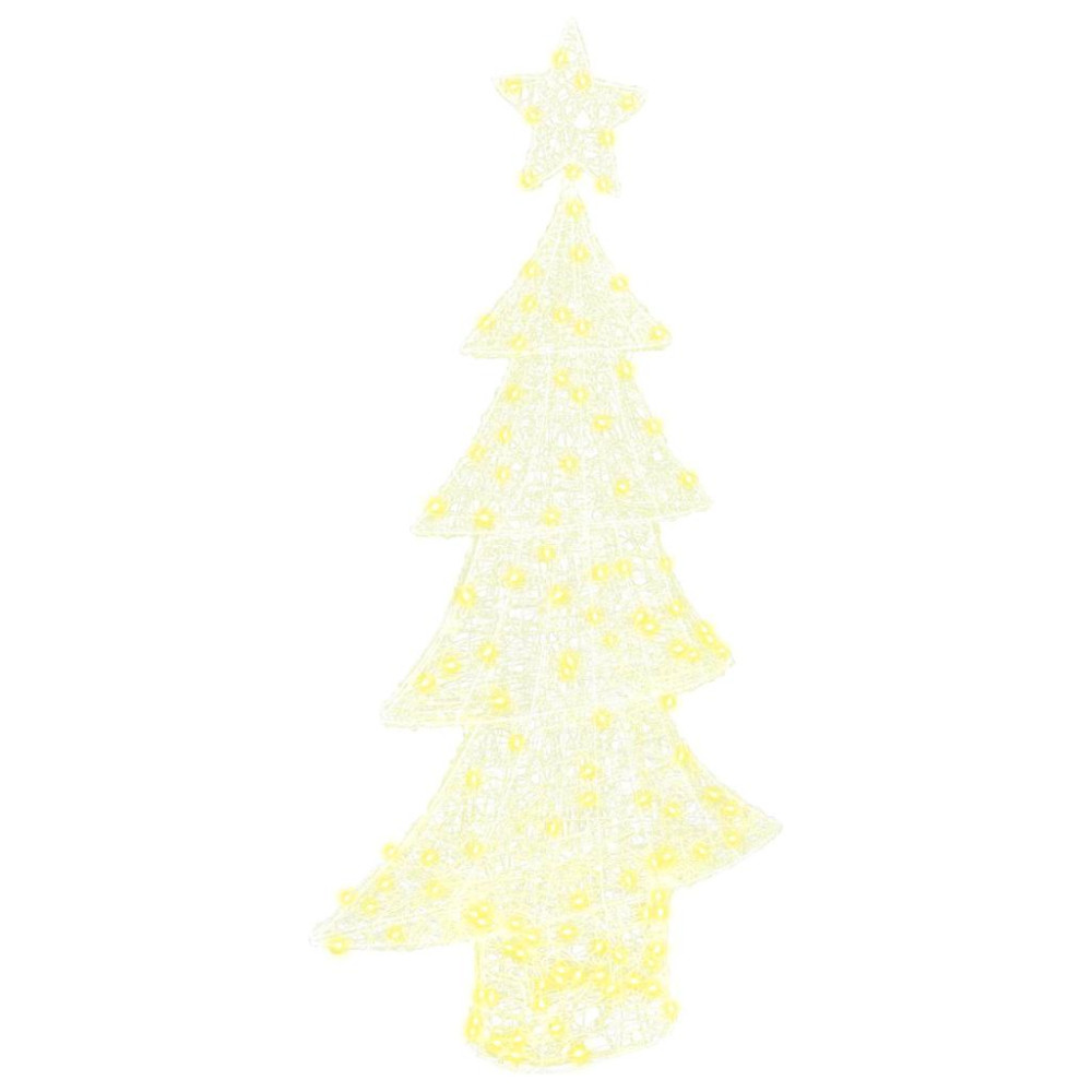 Produktbild för Julgran med 160 LED-lampor Varmvit 150 cm Akryl