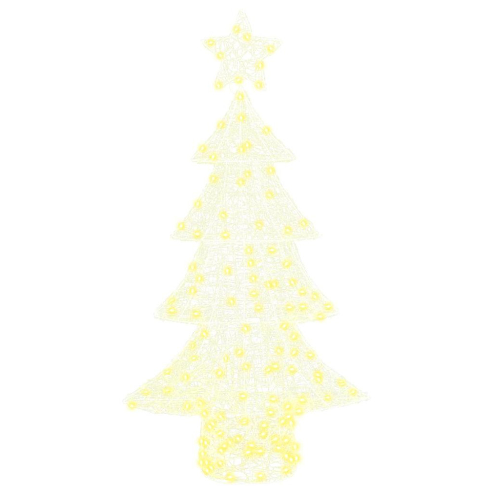 Produktbild för Julgran med 160 LED-lampor Varmvit 150 cm Akryl