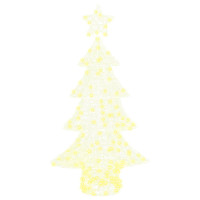 Produktbild för Julgran med 160 LED-lampor Varmvit 150 cm Akryl