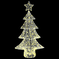 Produktbild för Julgran med 160 LED-lampor Varmvit 150 cm Akryl