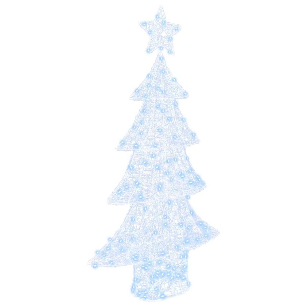 Produktbild för Julgran med 160 LED-lampor Kallvit 150 cm Akryl