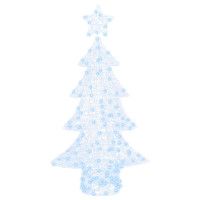 Produktbild för Julgran med 160 LED-lampor Kallvit 150 cm Akryl