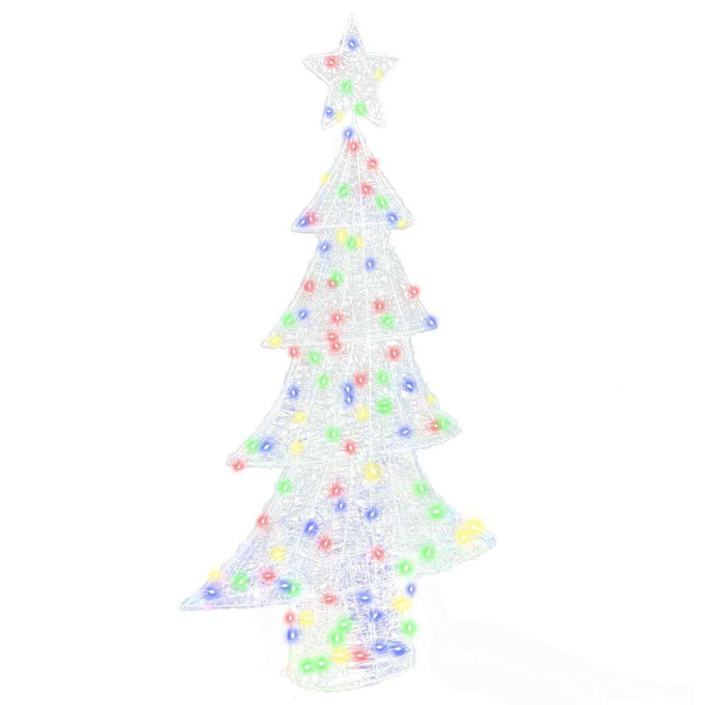 Produktbild för Julgran med 160 LED-lampor Flerfärgsdesign 150 cm Akryl