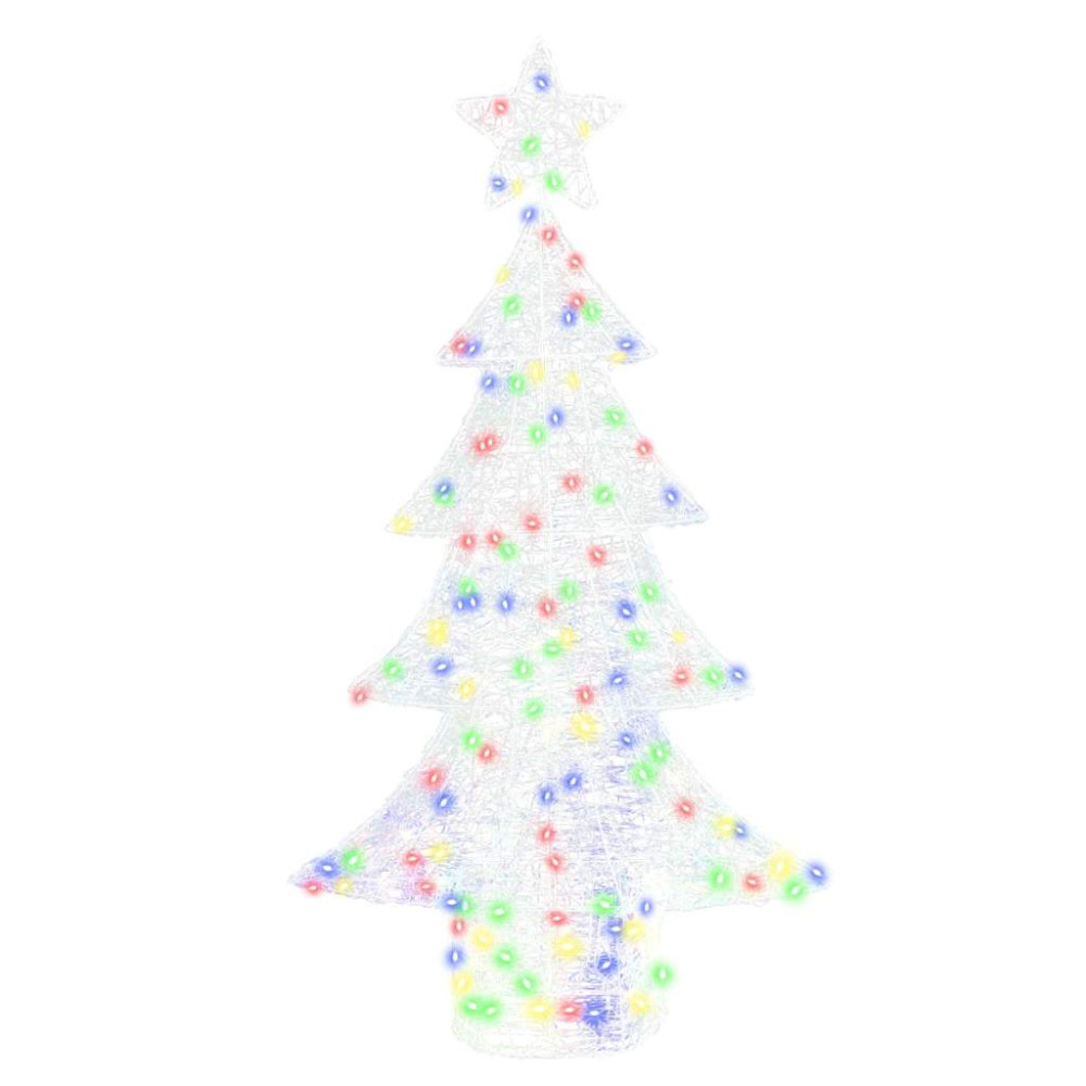 Produktbild för Julgran med 160 LED-lampor Flerfärgsdesign 150 cm Akryl