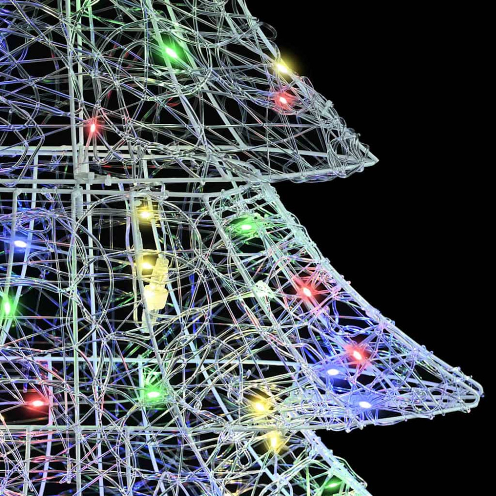 Produktbild för Julgran med 160 LED-lampor Flerfärgsdesign 150 cm Akryl