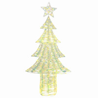 Produktbild för Julgran med 240 LED-lampor Varmvit 181 cm PET