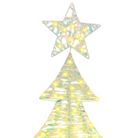 Produktbild för Julgran med 240 LED-lampor Varmvit 181 cm PET