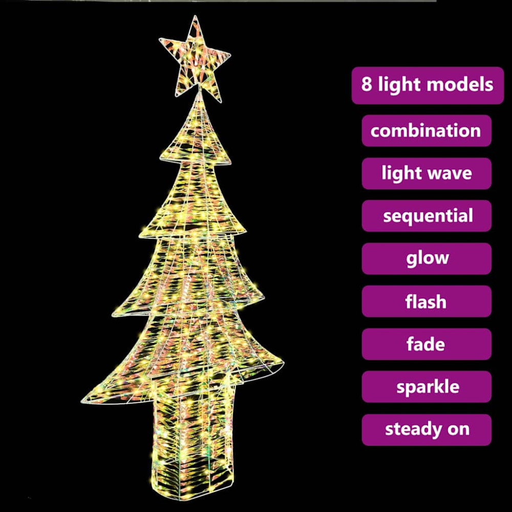Produktbild för Julgran med 240 LED-lampor Varmvit 181 cm PET
