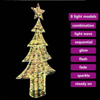 Produktbild för Julgran med 240 LED-lampor Varmvit 181 cm PET