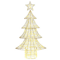 Produktbild för Julgran med 160 LED-lampor Varmvit 151 cm PET