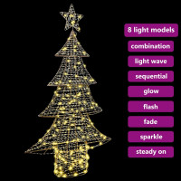 Produktbild för Julgran med 160 LED-lampor Varmvit 151 cm PET