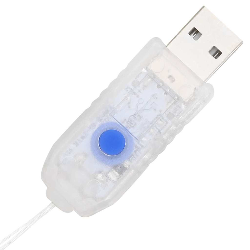 Produktbild för Krans med 150 LED-lampor Varmvit 121 x 121 x 10 cm PET