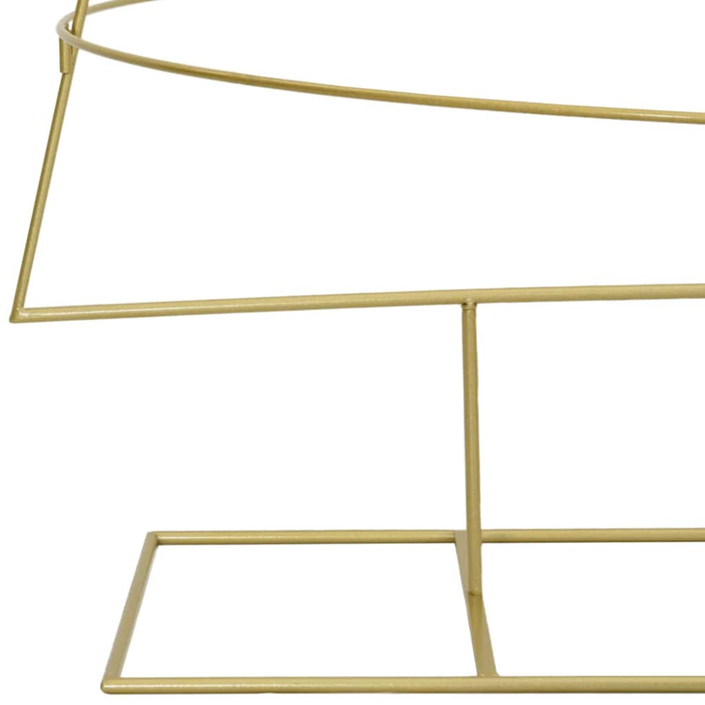 Produktbild för Metall julgran med stativ Guld 209 cm Pulverlackerad stål