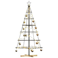 Produktbild för Julcone-träd med stativ Svart 154 cm Stål