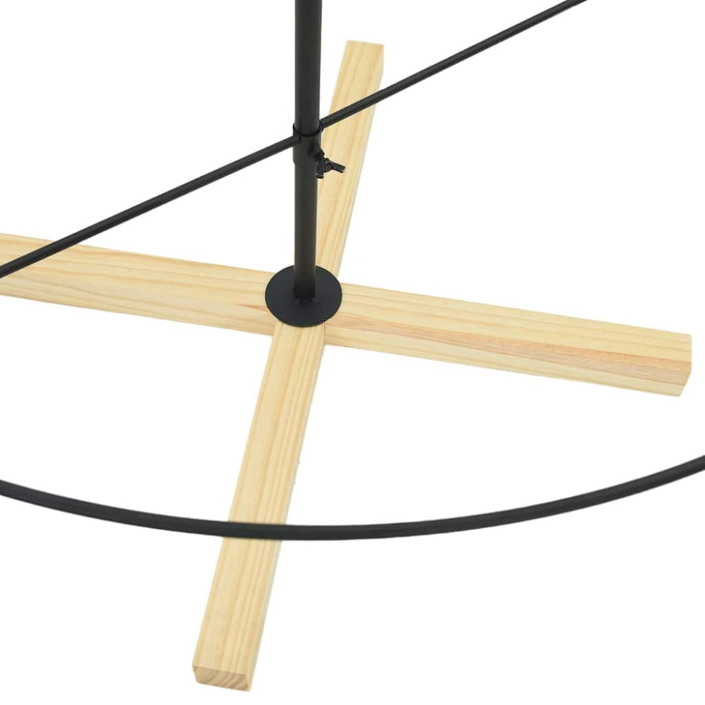Produktbild för Julcone-träd med stativ Svart 180,5 cm Stål