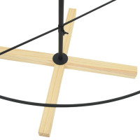 Produktbild för Julcone-träd med stativ Svart 180,5 cm Stål
