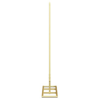Produktbild för Metall julgran med stativ Guld 60 cm Pulverlackerad stål