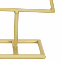 Produktbild för Metall julgran med stativ Guld 60 cm Pulverlackerad stål