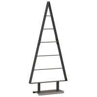 Produktbild för Metall julgran med stativ Svart 90 cm Stål