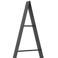 Produktbild för Metall julgran med stativ Svart 90 cm Stål