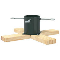 Produktbild för Julgranställ 1.73 Grön 50 x 50 x 16 cm Massiv furu