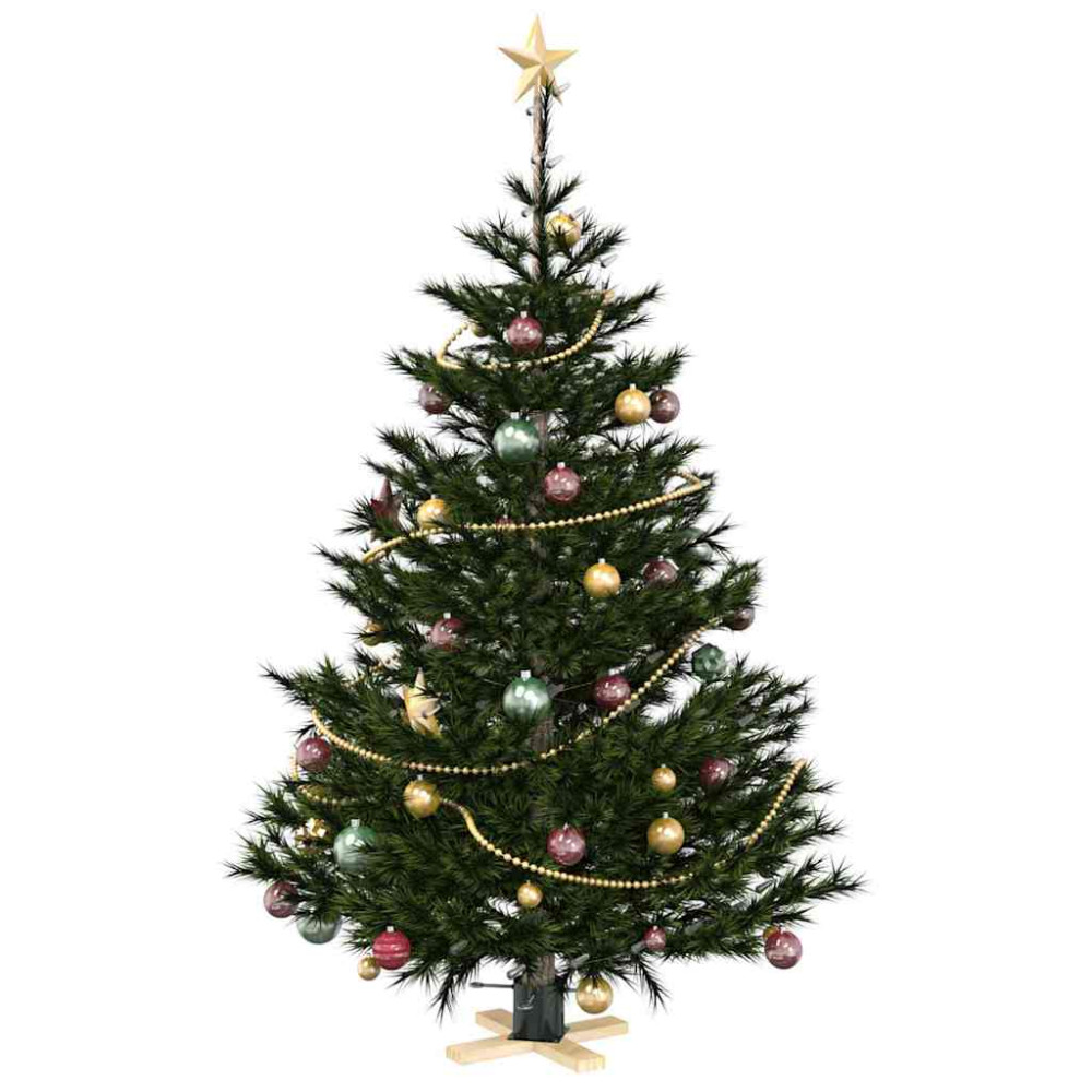 Produktbild för Julgranställ 1.73 Grön 50 x 50 x 16 cm Massiv furu