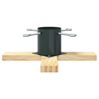 Produktbild för Julgranställ 1.73 Grön 50 x 50 x 16 cm Massiv furu