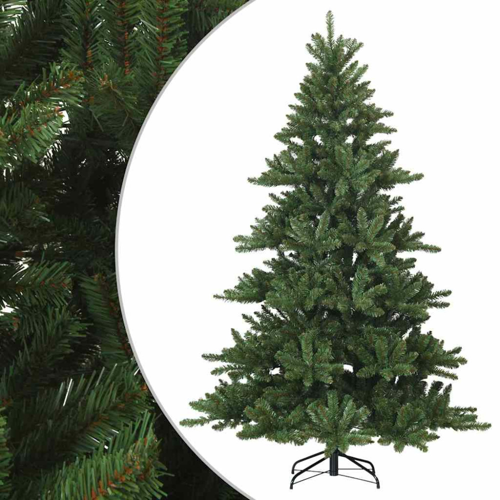 Produktbild för Plast Hingad Julgran med stativ Grön 210 cm PVC, stål