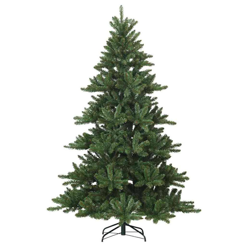 Produktbild för Plast Hingad Julgran med stativ Grön 210 cm PVC, stål