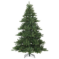 Produktbild för Plast Hingad Julgran med stativ Grön 210 cm PVC, stål