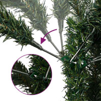 Produktbild för Plast Hingad Julgran med stativ Grön 210 cm PVC, stål