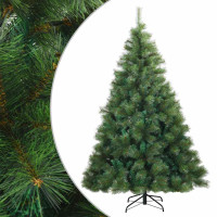 Produktbild för Plast Hingad Julgran med stativ Grön 180 cm PVC, stål