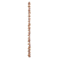 Produktbild för Julkulagirland Rosenguld 186 cm Polystyren