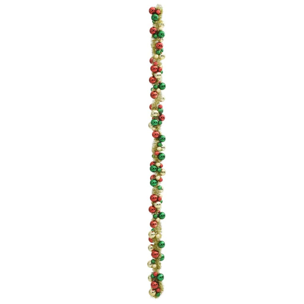 Produktbild för Julkulagirland Flerfärgsdesign 186 cm Polystyren