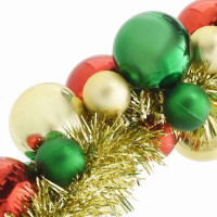 Produktbild för Julkulagirland Flerfärgsdesign 186 cm Polystyren