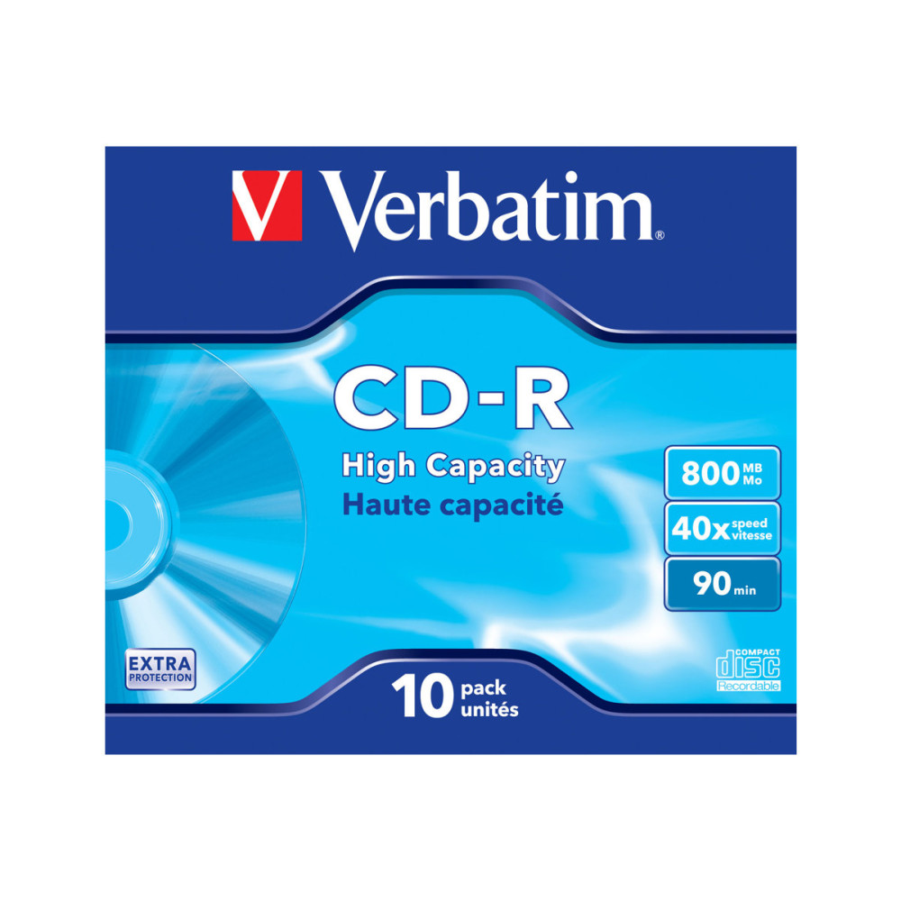 Produktbild för Verbatim DataLife - CD-R x 10 - 800 MB - lagringsmedier