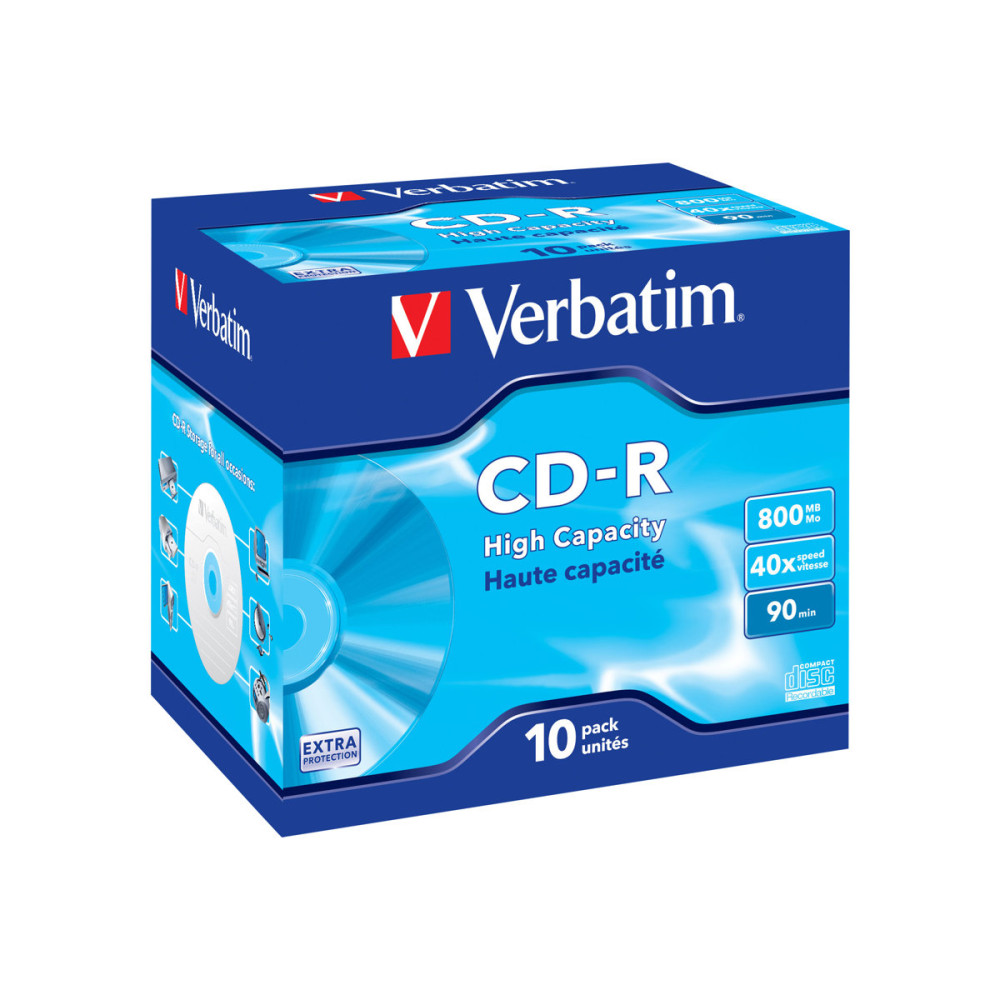 Produktbild för Verbatim DataLife - CD-R x 10 - 800 MB - lagringsmedier