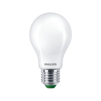 Produktbild för Philips - LED-glödlampa med filament - form: A60 - glaserad finish - E27 - 4 W - varmt vitt ljus - 2700 K