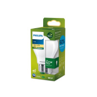 Produktbild för Philips - LED-glödlampa med filament - form: A60 - glaserad finish - E27 - 4 W - varmt vitt ljus - 2700 K