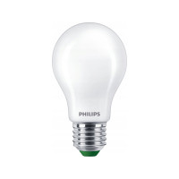 Produktbild för Philips - LED-glödlampa med filament - form: A60 - glaserad finish - E27 - 4 W - varmt vitt ljus - 2700 K