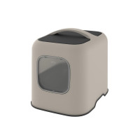 Produktbild för Rotho BIALA, Katt, Kattsandlåda med tak, Beige, Plast, 395 m...