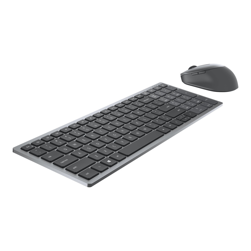 Produktbild för Dell Pro Plus Compact Keyboard and Mouse - KM7120W - sats med tangentbord och mus - hela norden - Titan gray Inmatningsenhet