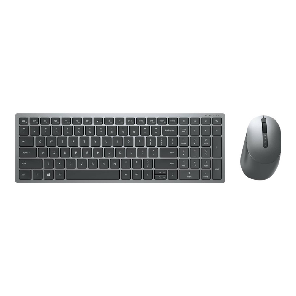 Produktbild för Dell Pro Plus Compact Keyboard and Mouse - KM7120W - sats med tangentbord och mus - hela norden - Titan gray Inmatningsenhet