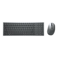 Produktbild för Dell Pro Plus Compact Keyboard and Mouse - KM7120W - sats med tangentbord och mus - hela norden - Titan gray Inmatningsenhet