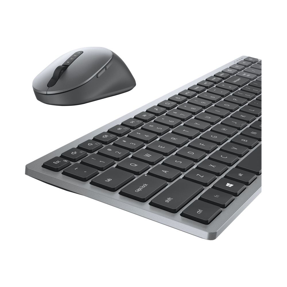 Produktbild för Dell Pro Plus Compact Keyboard and Mouse - KM7120W - sats med tangentbord och mus - hela norden - Titan gray Inmatningsenhet
